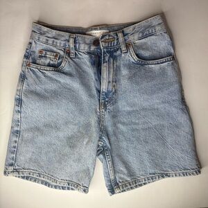 Topshop Shorts Womens Size 4 Bermuda Denim Lightwash
